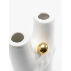 Vase Funny Teeth Blanc 16Cm