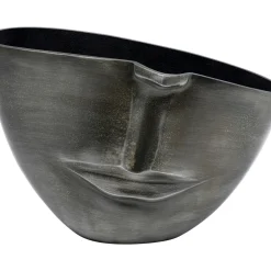 Vase Half Face Anthracite 31Cm