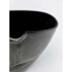 Vase Half Face Anthracite 31Cm
