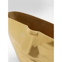 Vase Half Face Dore 46Cm