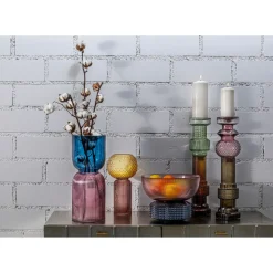 Vase Marvelous Duo Jaune Violet 31Cm