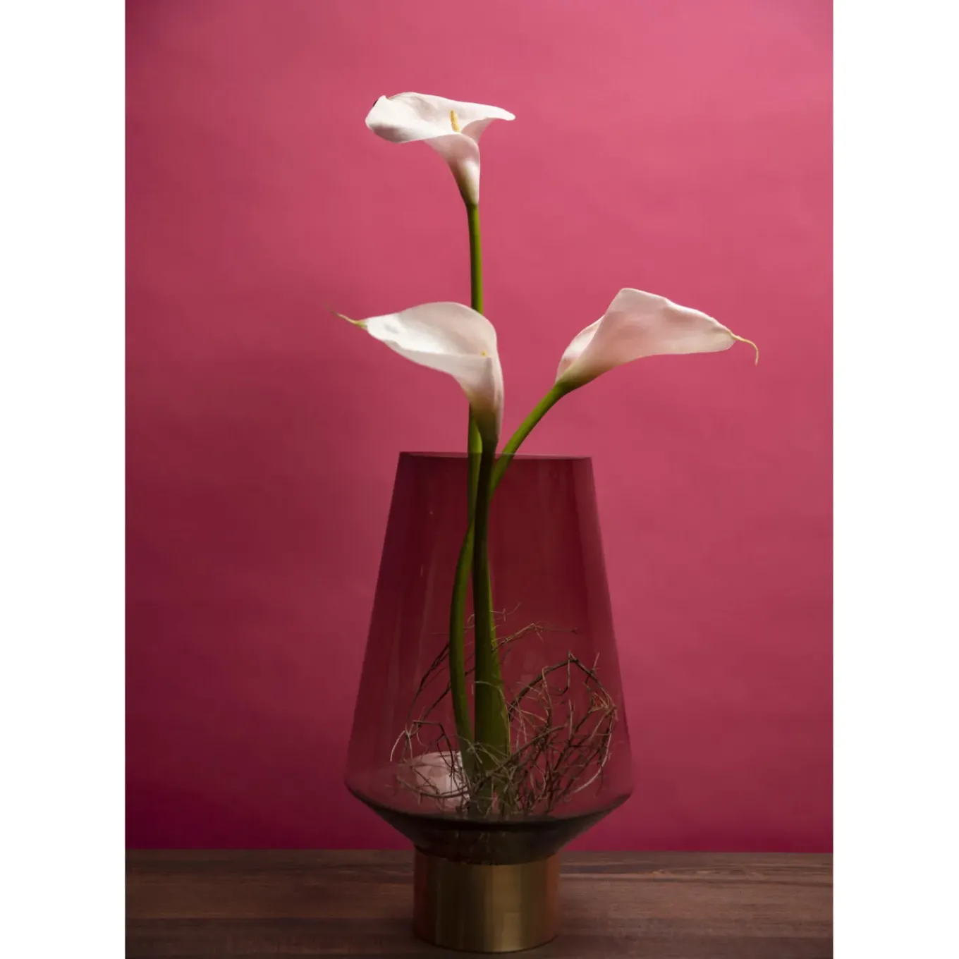 Vase Noble Ring Marron 40Cm