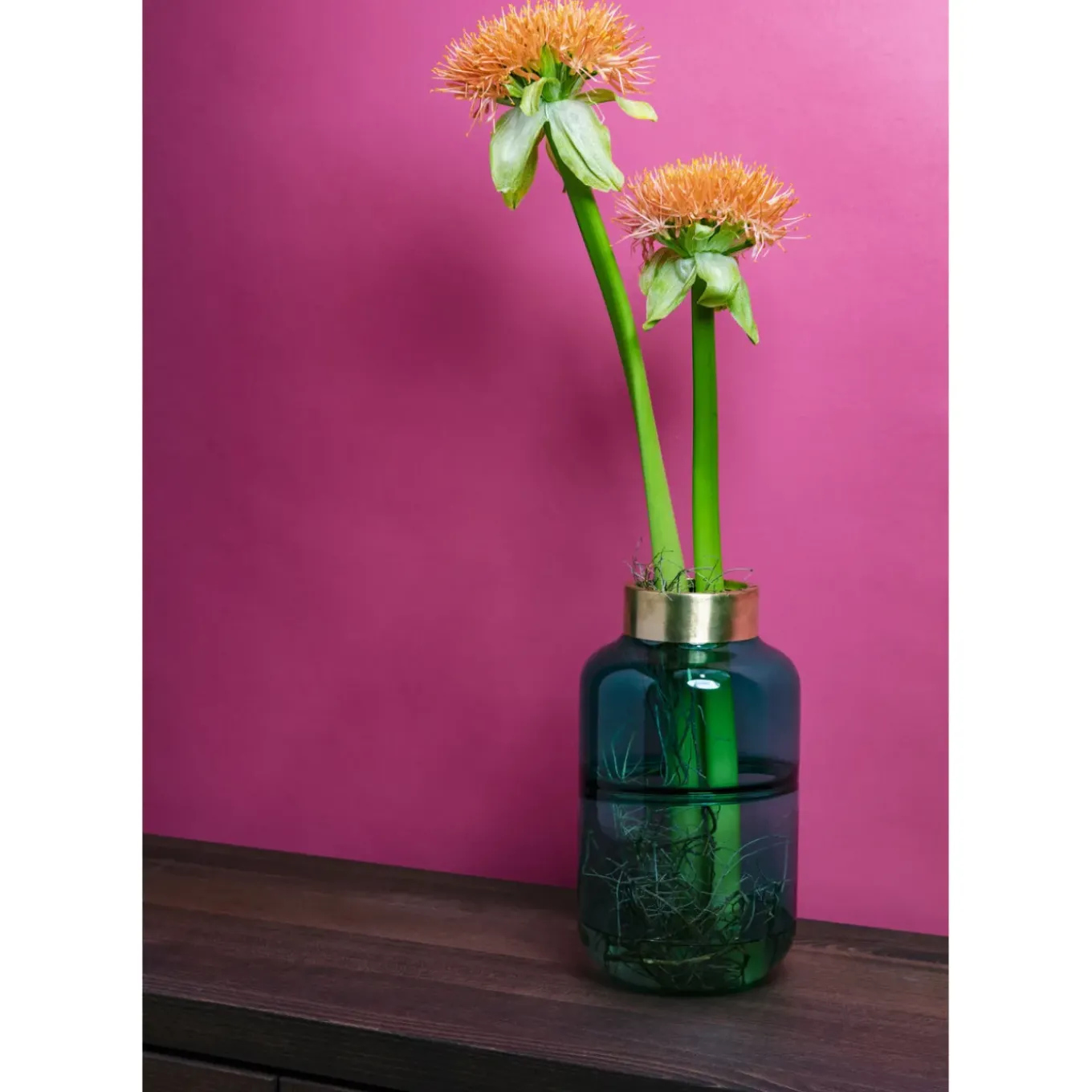 Vase Positano Belly Vert 28Cm
