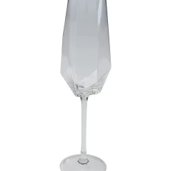 Verre À Champagne Diamond Gold Rim