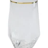 Verre A Eau Diamond Dore Rim