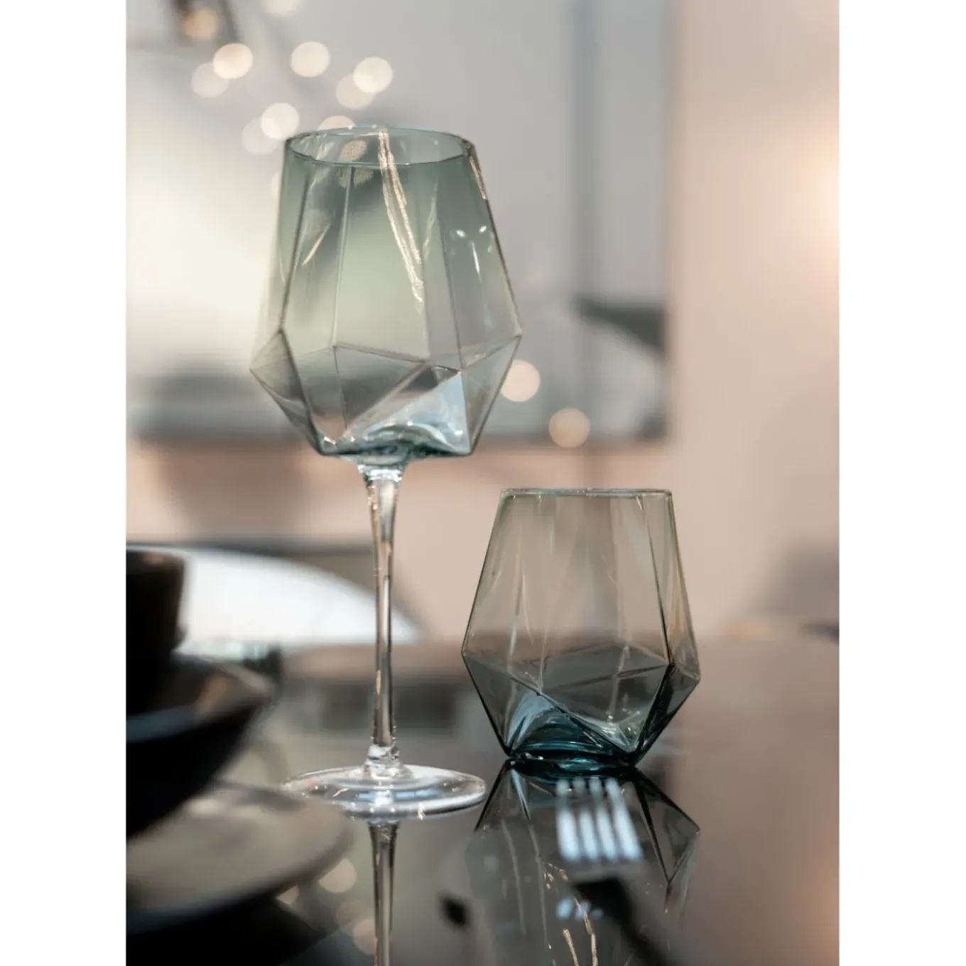 Verre A Eau Diamond Smoke