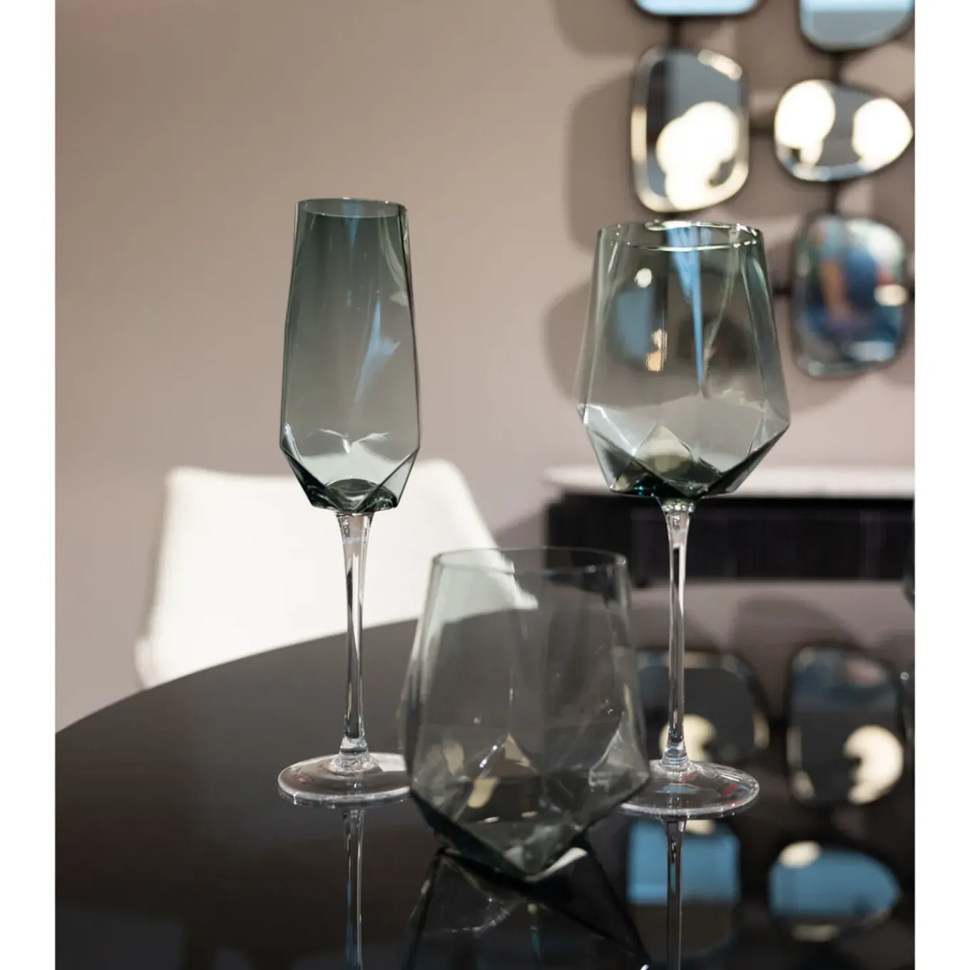 Verre A Eau Diamond Smoke