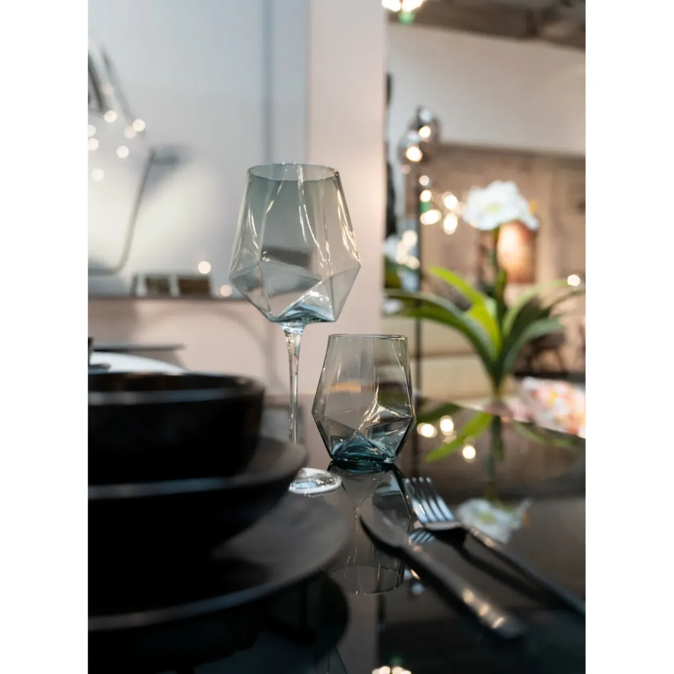 Verre A Vin Diamond Smoke