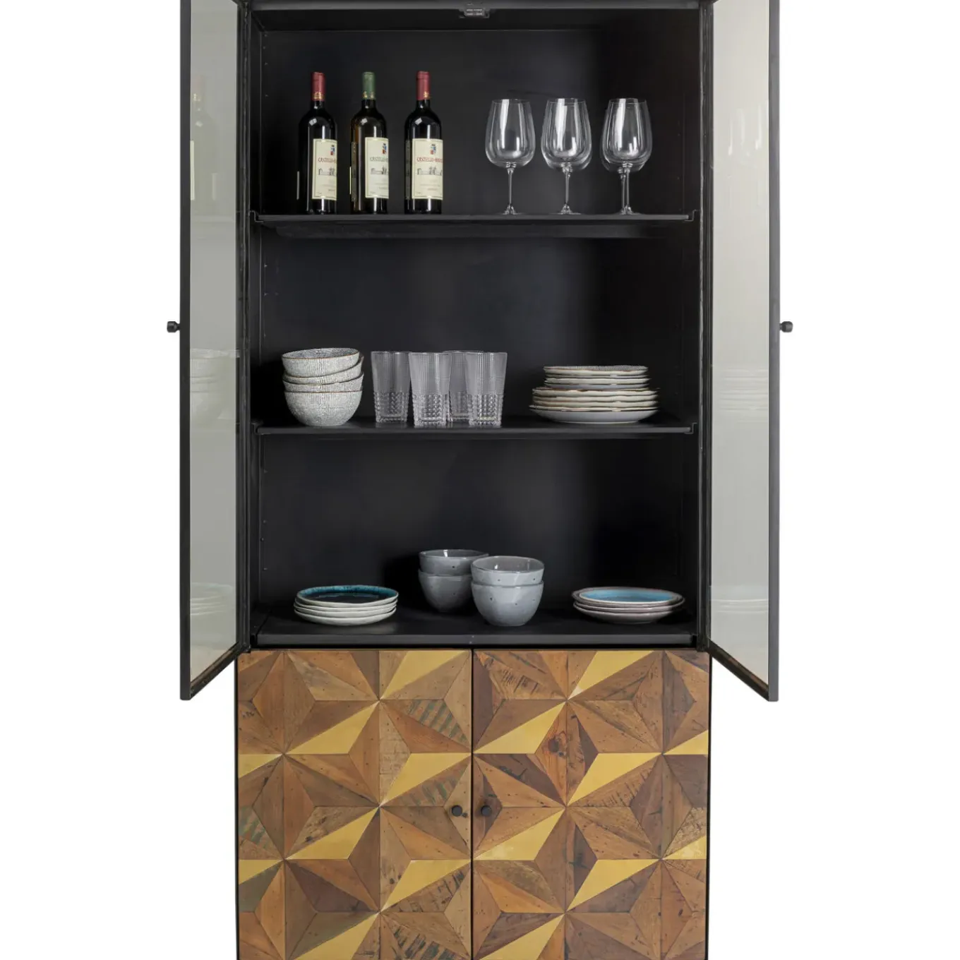 Vitrine Illusion Dore 90X180Cm