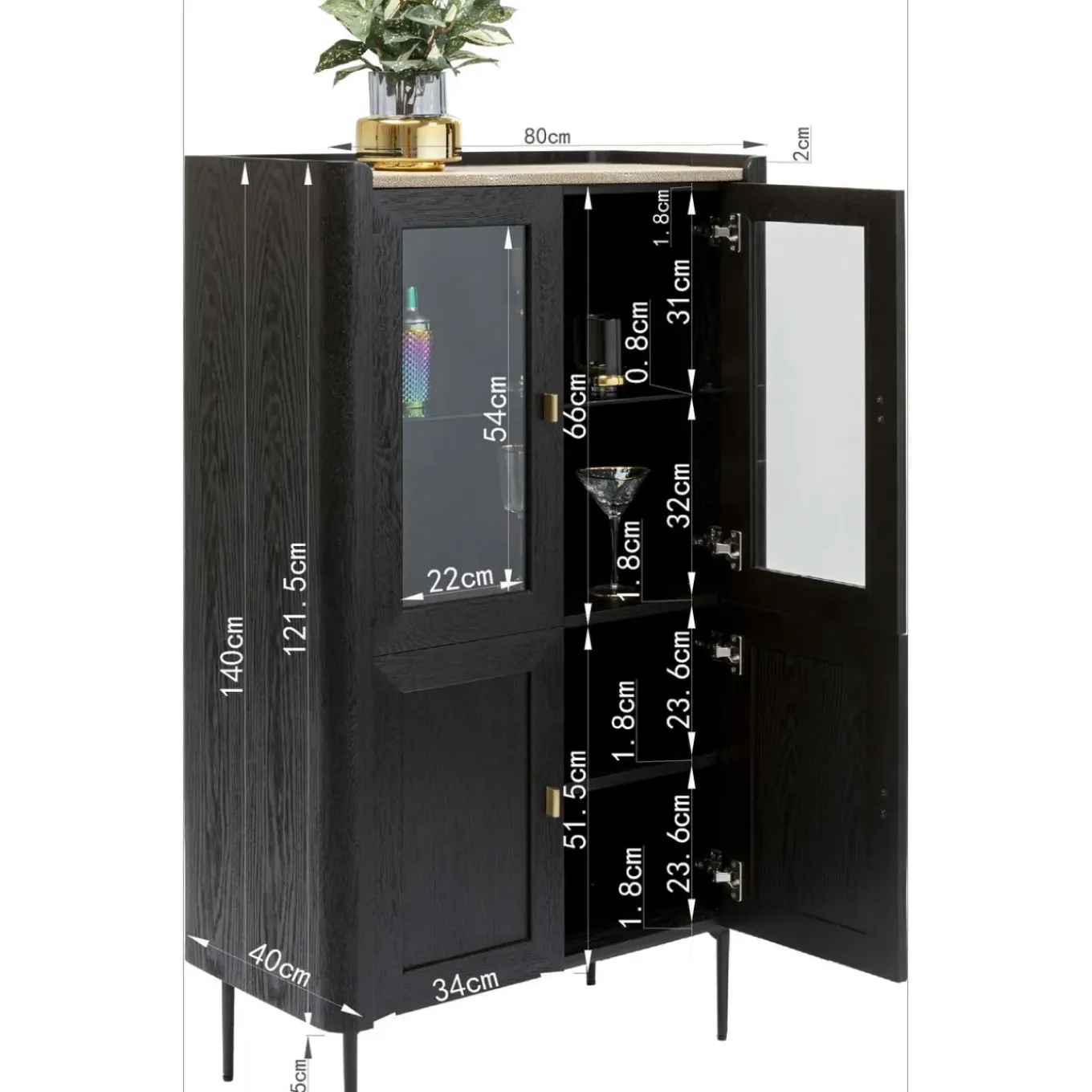 Vitrine Milano 140X80